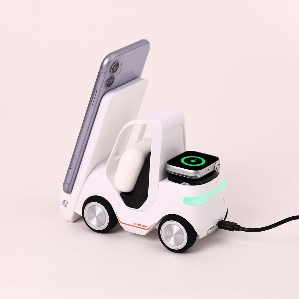 DigitexIndia Charge Cruiser- 3 in 1 Wireless Charger with Clock